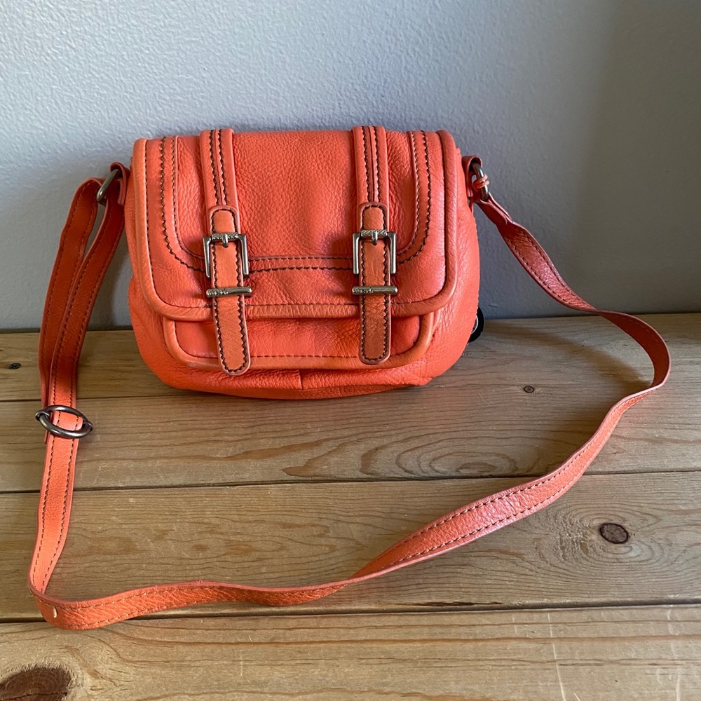 The Sak Coral Leather Crossbody